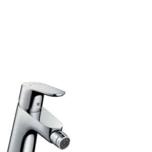 Focus - Single lever bidet mixer with pop-up waste set