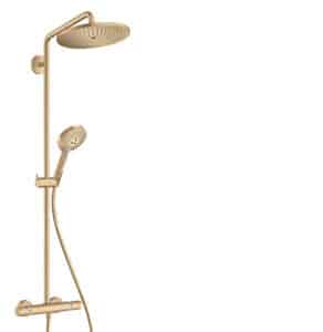 Croma Select S Showerpipe 280 1jet with thermostat and hand shower Raindance Select S 120 3jet