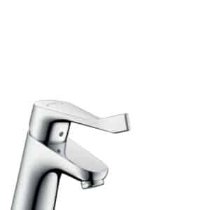 Focus -  Single lever basin mixer 70 with extra long handle 12,1 cm and pop-up waste set