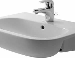 Duravit D-Code Semi-recessed with overflow