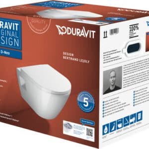 Duravit D-Neo Toilet Wall Mounted Rimless
