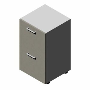 Compir 45 cm low cabinet with filing cabinet