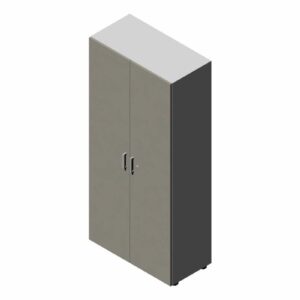 Compir 90 cm high cabinet with lockable doors